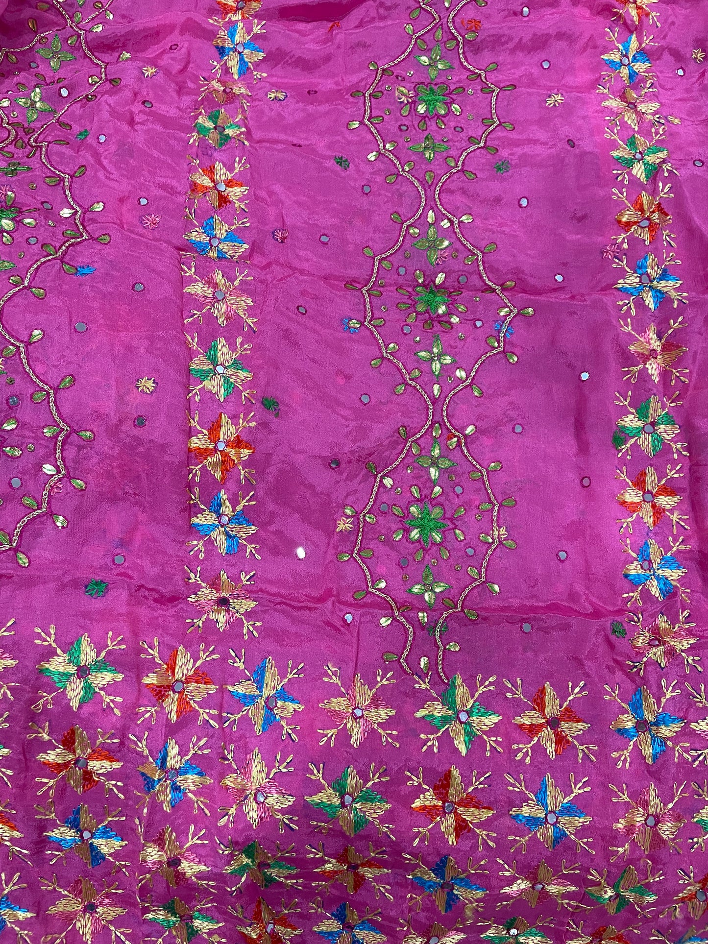 Phulkari Dupatta - Pink