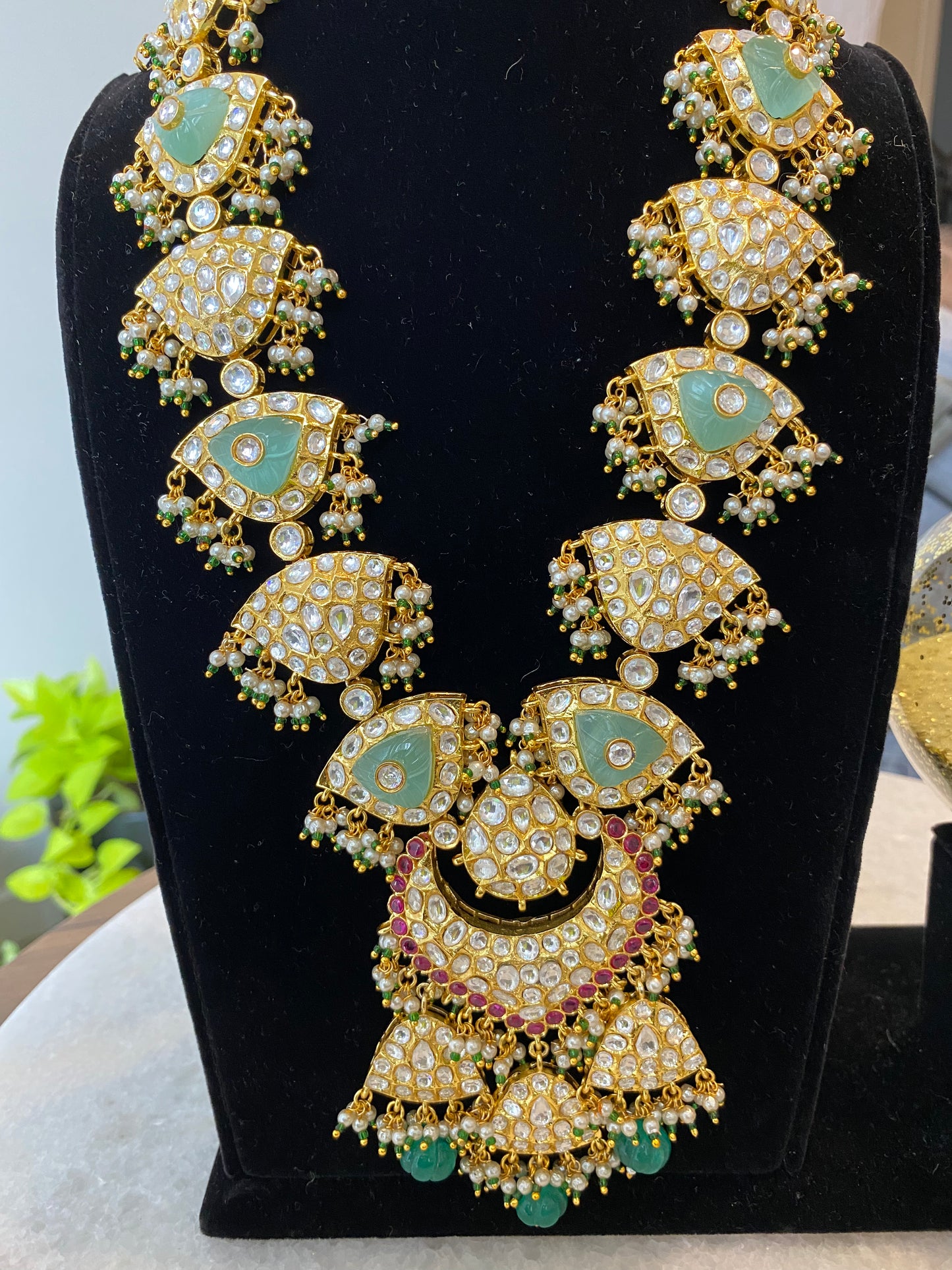 FMC143 - Pachi kundan necklace