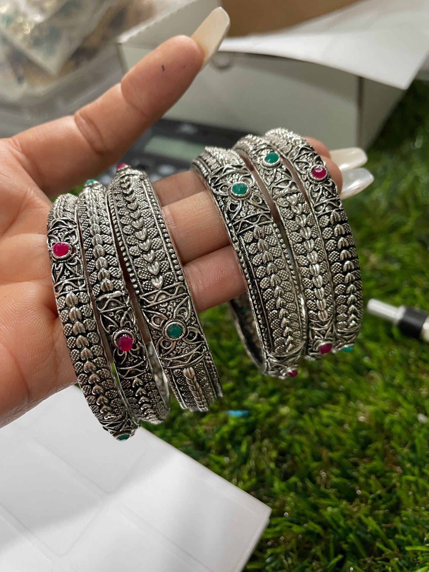 Boho - Oxidised bangles