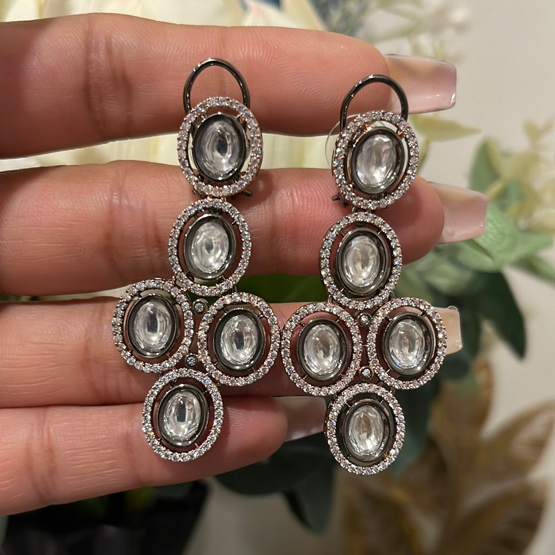 FMC035 - Uncut Kundan Earrings - $20 OFF