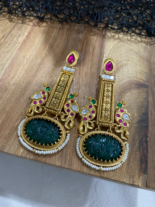 FMC111 - Uncut/ Amarpali Earrings - $14 OFF