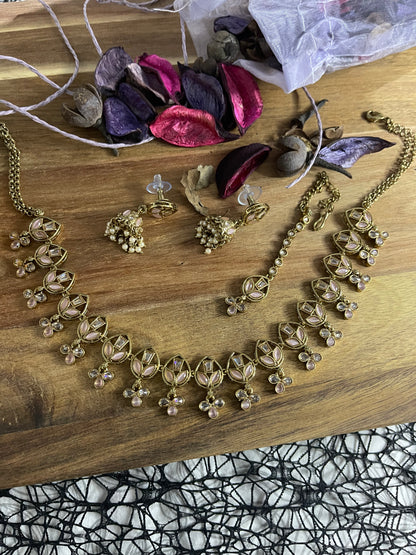 Arambha - Polki with AD Necklace