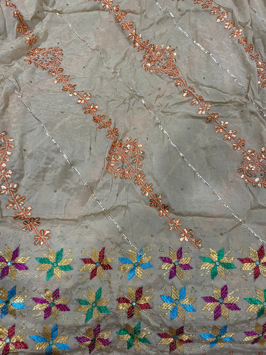 Phulkari Dupatta - Golden