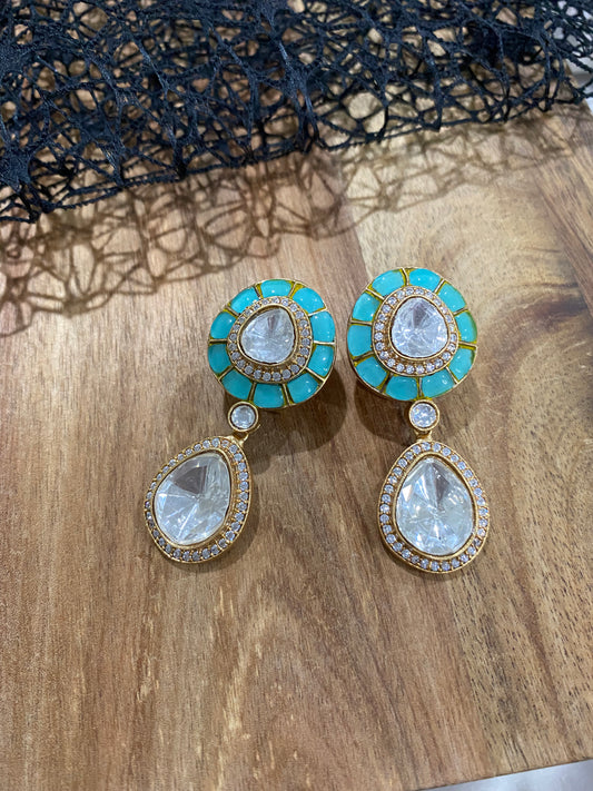 SABRINA  - Pachi Kundan Earrings - $21 OFF