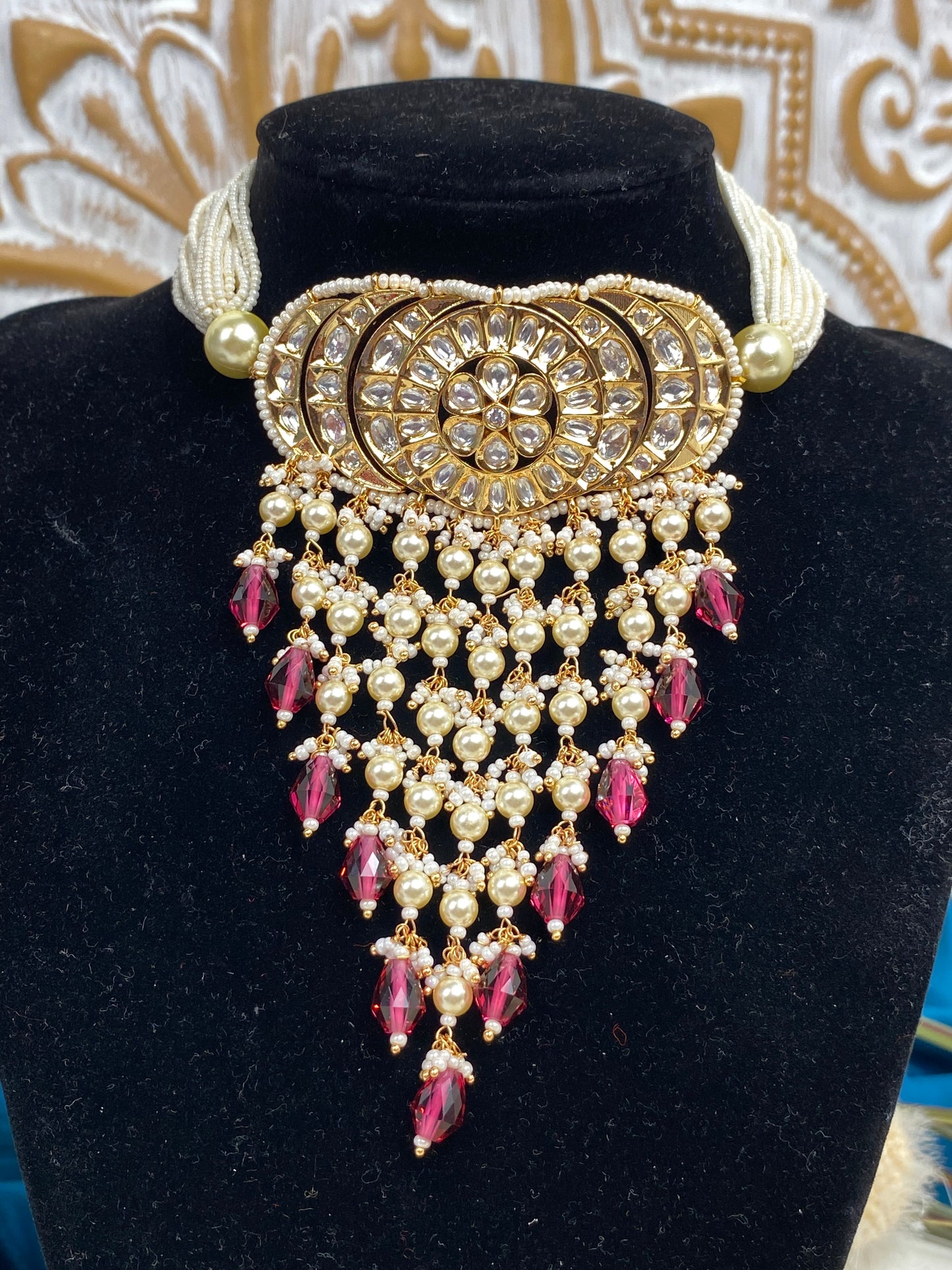 FMC203 - Uncut Kundan Necklace - $32 OFF