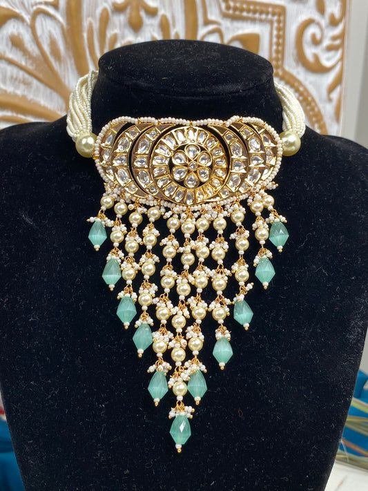 FMC203 - Uncut Kundan Necklace - $30 OFF