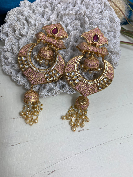 ADAH - Uncut Kundan Earrings