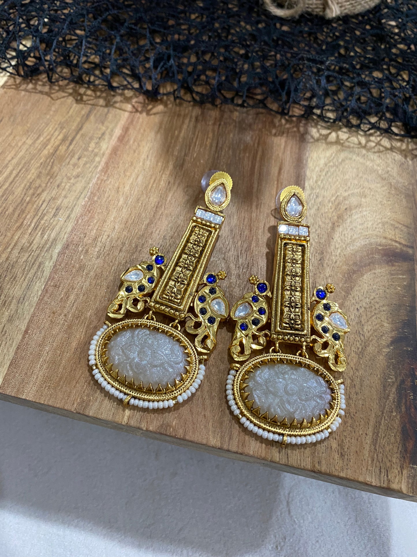 FMC111 - Uncut/ Amarpali Earrings - $14 OFF