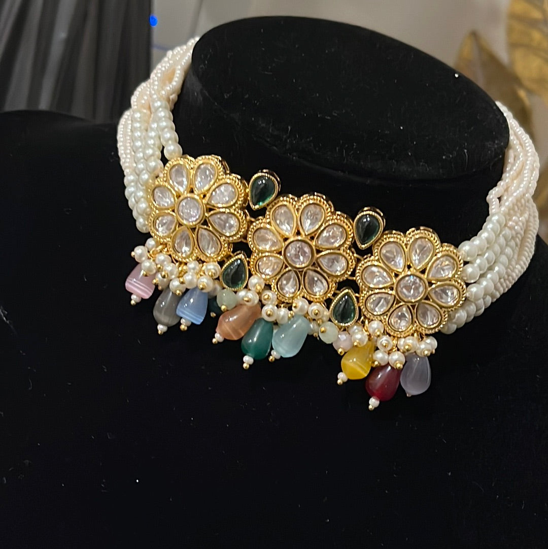 FMC131 -Uncut Kundan Necklace