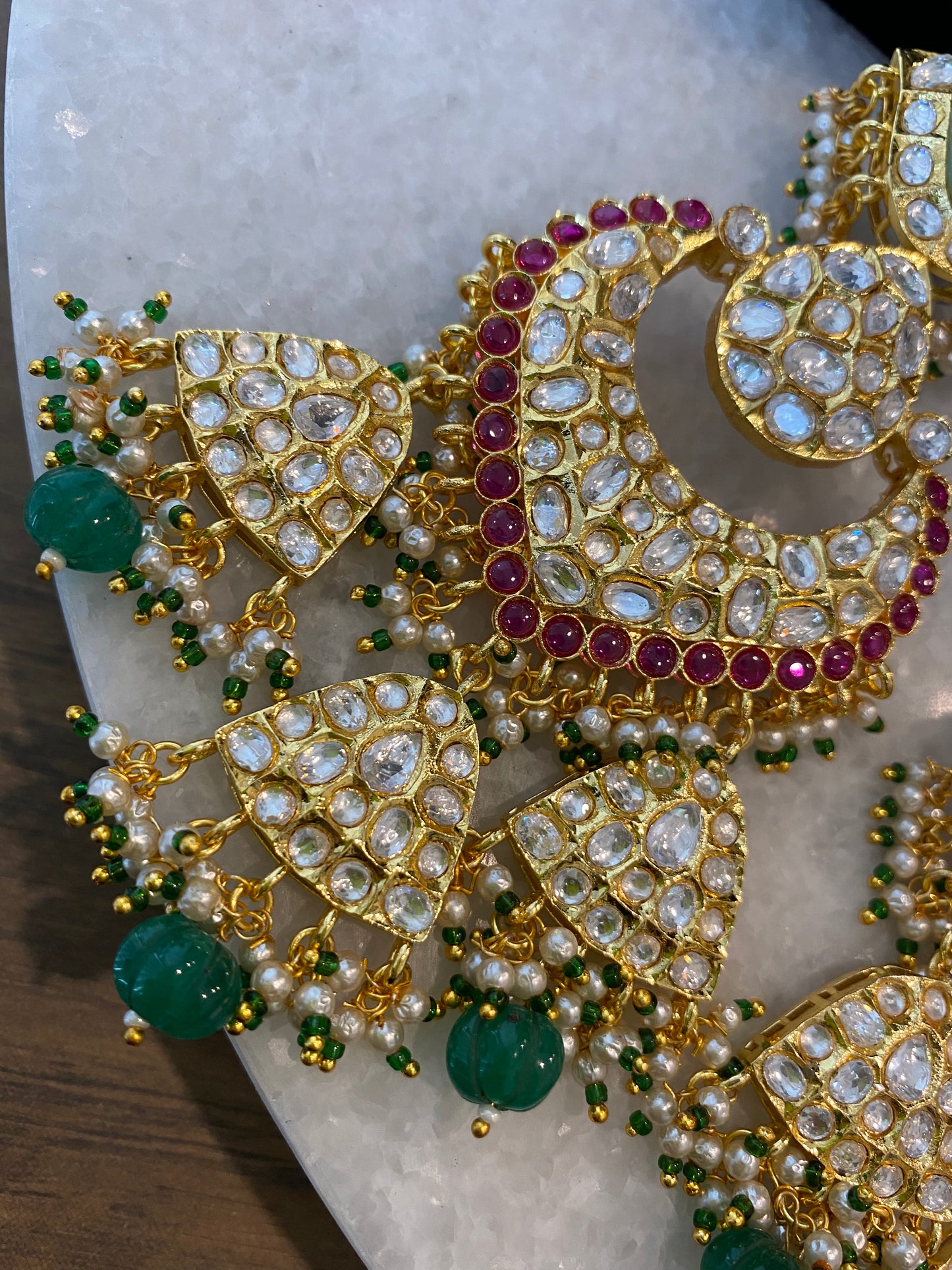 FMC143 - Pachi kundan necklace