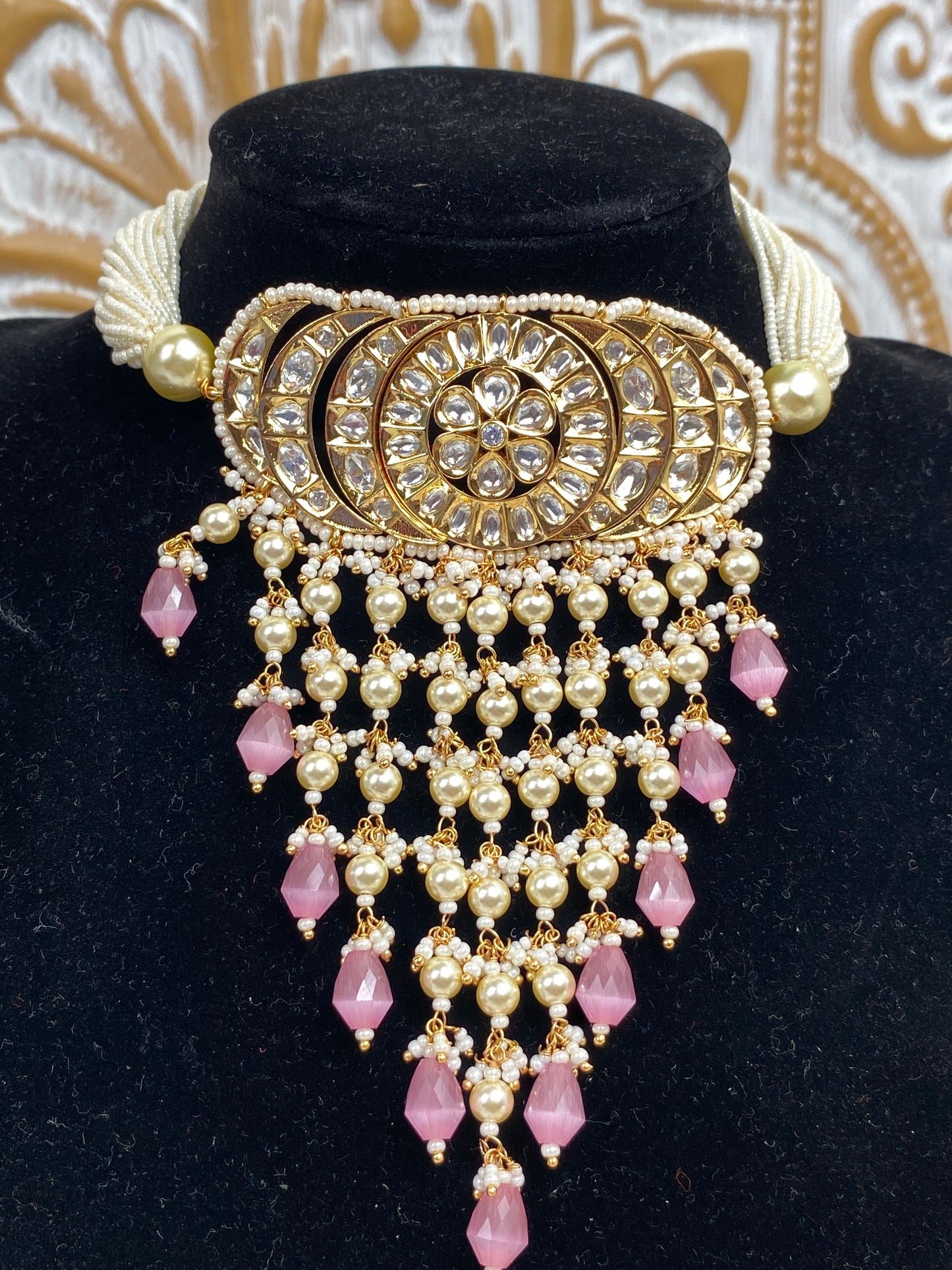 FMC203 - Uncut Kundan Necklace - $32 OFF