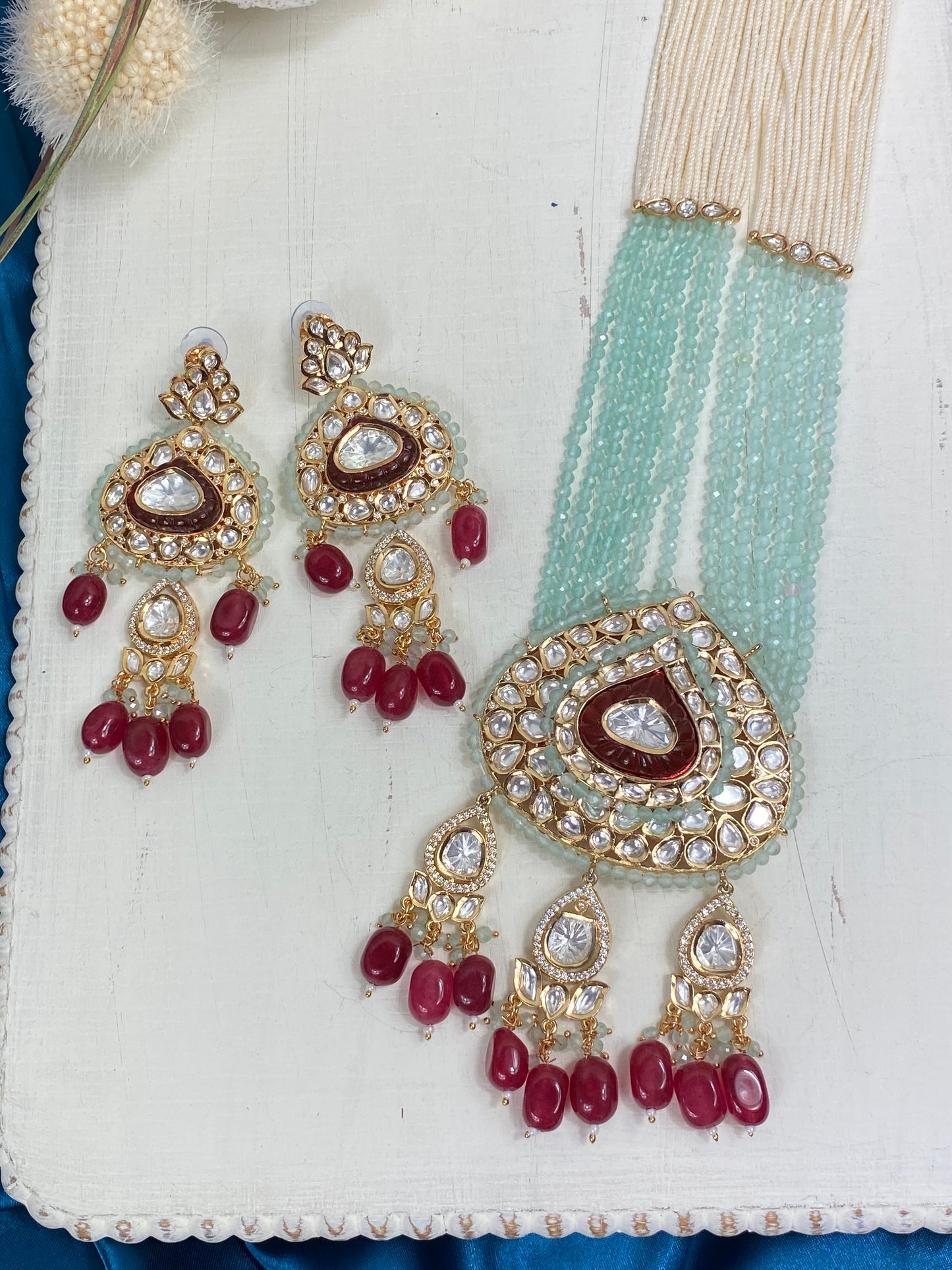 FMC134 - Uncut Kundan Necklace - $50 OFF