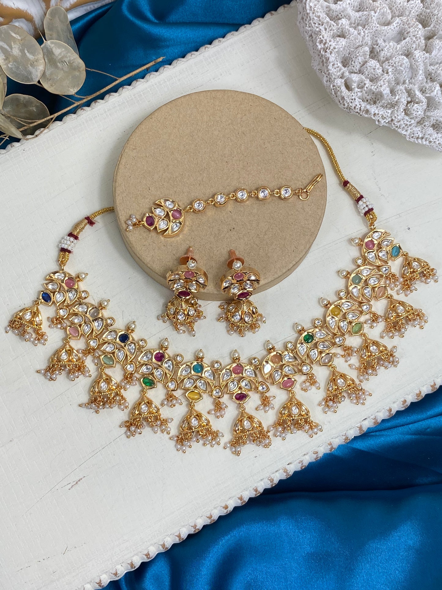 FMC196 - Uncut Kundan Necklace