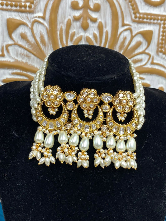 FMC120- Uncut Kundan Necklace