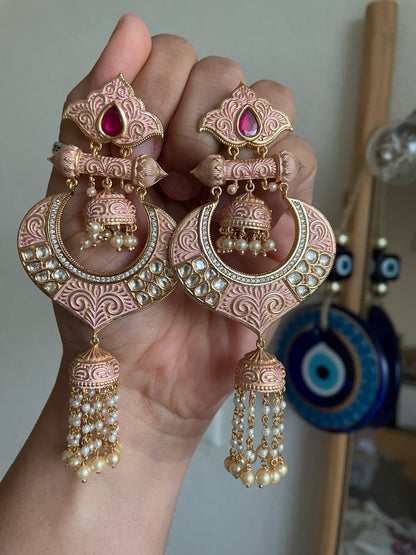 ADAH - Uncut Kundan Earrings