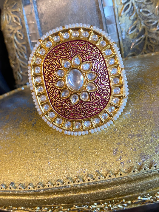 VAANI - Uncut Kundan Ring - $11 OFF