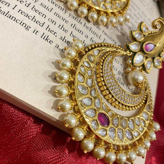 CAMILA - Uncut Kundan Earrings -$20 OFF