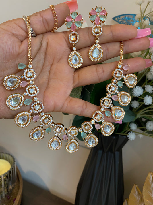 Luna - Uncut Kundan Necklace - $40 OFF