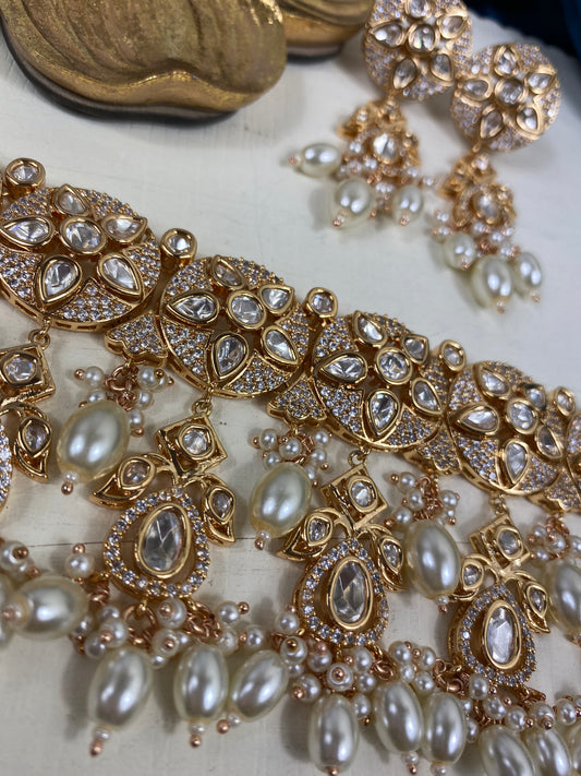 Beeba - Uncut Kundan Necklace